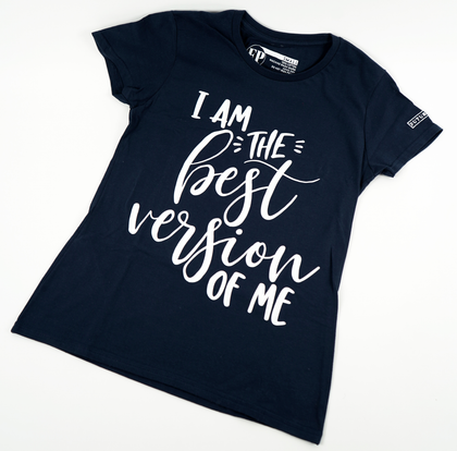 Womens Navy T-shirt with print 