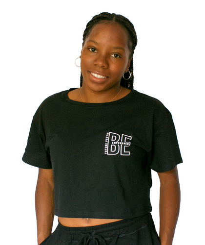 Be Empowered - Womens Black  Crop top